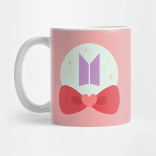 BTS ribbon round kawaii design Mug